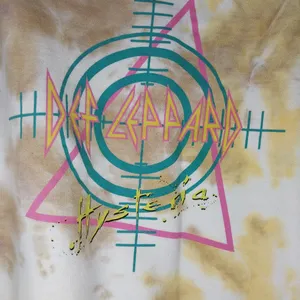 Goodie Two Def Leppard Hysteria Tie-Dye Colorful Graphic Sweatshirt thumbnail 4