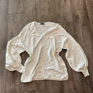1. State Cream V-Neck Sweater thumbnail 2