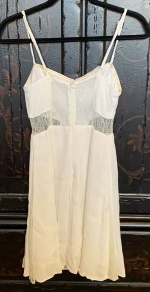 By the Lace-Sides White Lace Dress by Lush Size Small thumbnail 1