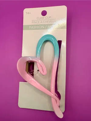 Pink Heart Hair Claw Clip thumbnail 4