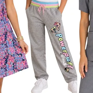 Powerpuff Girls Jogger Sweatpants Women Medium Cartoon Network Gray Y2K Medium thumbnail 8