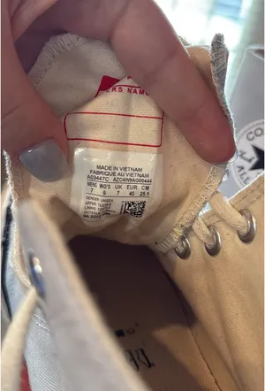 Light Blue Converse High-Top thumbnail 2