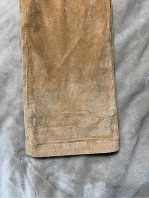 Margaret Godfrey Vintage Leather Suede Tan Pants - Size 4 thumbnail 13