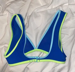 Aerie blue swim top thumbnail 2