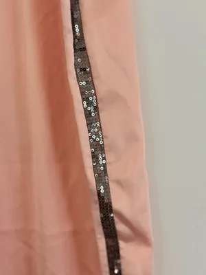 Victoria's Secret Light Pink Satin Pajama Pants Sequin Detail XL thumbnail 3