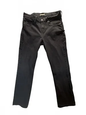 Levi’s Women’s Classic Straight Black Jeans Size 14 Stretch Denim thumbnail 1
