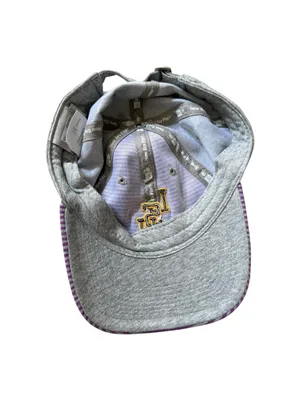 LSU Football Louisiana State University New Era Womens Hat Gray Purple thumbnail 4
