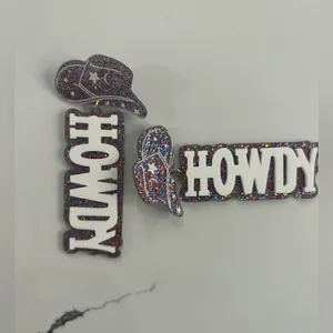The cutest howdy earrings 🤠 White thumbnail 4