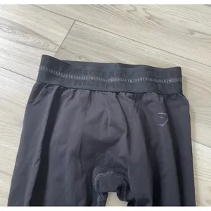 Gymshark Black Seamless Leggings Workout Athleisure Logo‎ Waistband small thumbnail 4