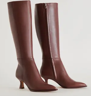 Dolce Vita Auggie‎ SOFT Leather Boots Size 8 Brown thumbnail 1