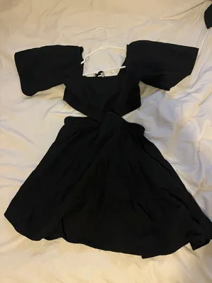 Petal & Pup Black Cut Out Mini Dress thumbnail 2