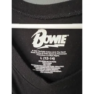 David Bowie Graphic Black T-Shirt Size Large thumbnail 3