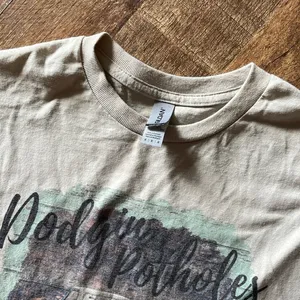 Gildan screen print “dodgin potholes in my sun burned silverado” medium thumbnail 3