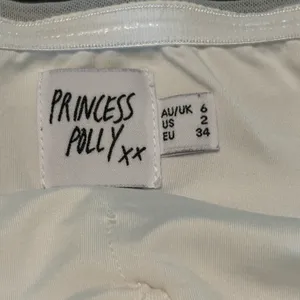 Princess Polly White Strapless Top with Floral Detail NWOT thumbnail 5