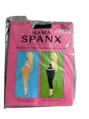 SPANX Mama Black Footless Maternity Tights Size B NEW NWT thumbnail 5