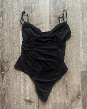 Revolve AFRM Black Bustier Bodysuit thumbnail 1