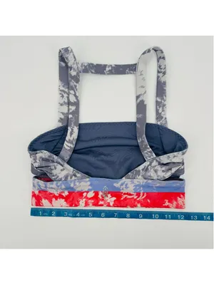 FP Movement Free People Wave Rider Sports Bra Size S Gray Blue Coral thumbnail 3