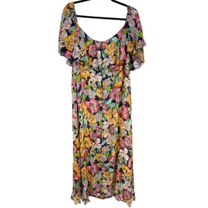 $325 Rachel Pally Women's Blue Sheer Long Eden Floral Maxi‎ Dress Size 3X NWT thumbnail 10