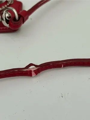 Coach Poppy Gloss Red Mini Purse thumbnail 11