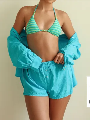 Dippin' Daisy's Sundaze Boxer Shorts Small Swim Cover Up Bottoms thumbnail 1