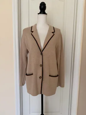 NWT $ 129 j.jill Woman’s Wearever Double-Knit Sweater-Jacket, Sz S thumbnail 3