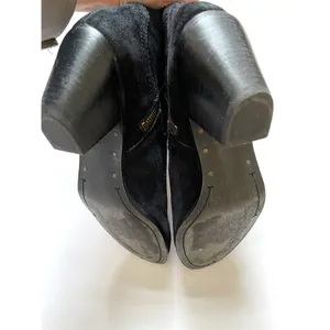 Sam Edelman Suede Leather Western Heeled Boots Black Size 10 thumbnail 7