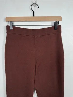 Daily Practice Anthropologie Shuffle‎ Step Knit Flare Pants Brown Women’s M thumbnail 5