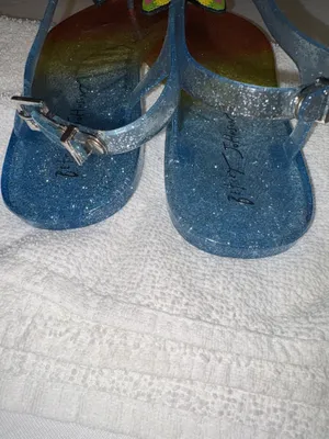 Betsey Johnson Tabby Glitter Ombre Jelly Sandals with Butterfly Accent Size 7 thumbnail 3
