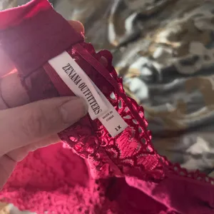 1X zenana outfitters pink magenta lace halter bralette thumbnail 5