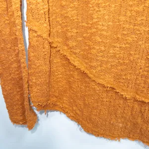 Free People We The Free Copper Orange Ocean Air Hacci Sweater Size Medium thumbnail 5