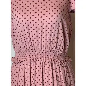 Gal Meets Glam Pink And‎ Red Polka Dot Corinne Fit And Flare Midi Dress Size 4 thumbnail 8