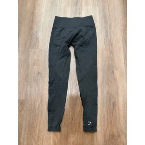 Gymshark Vital Seamless Leggings Womens Small‎ Black Charcoal Marl High Waisted thumbnail 2