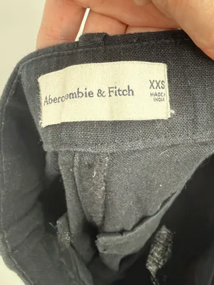 Abercrombie & Fitch Sloane Linen Blend Tailored Wide Leg Pant Size XXS thumbnail 4