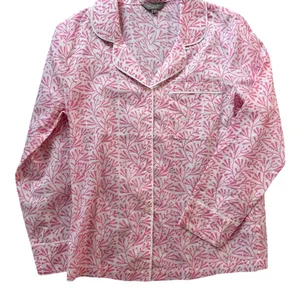Lime Tree Design England Pink Cotton Pajama Set Small Travel Bag Pockets thumbnail 5