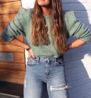 ZARA Sage/Mint Green Sweater thumbnail 6