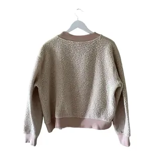 Who What Wear Women’s Sherpa Long Sleeves Sweatshirt Crewneck Brulee SZ XL thumbnail 6