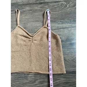 EUC Womens Madewell Milos sweater Tank‎ Heather Caramel stretch size M thumbnail 6