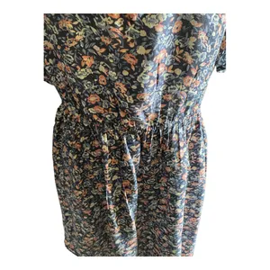 Torrid Beautiful floral babydoll tunic, short sleeves.m, cross back thumbnail 6