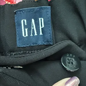 NWT GAP Black 365 High Rise Wide Leg Dark Academia Classic Preppy Trouser Pants thumbnail 3