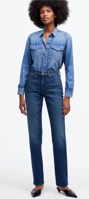 Madewell‎ The '90s Straight Mid-Rise Jean thumbnail 1