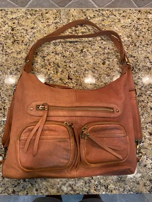 Three Way Hobo Backpack/Shoulder Bag Brown thumbnail 3