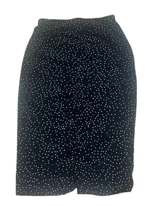 Zara Women's Black Polka Dot Midi Skirt Size Standard S Casual thumbnail 1