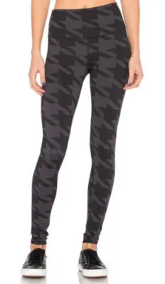 ALO Yoga High Waist Airbrush Houndstooth Legging Size Small RETAIL was $98 thumbnail 1