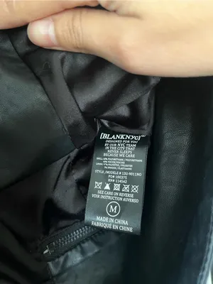 BLANK NYC Black Faux Leather Moto Jacket Medium Chic Model Off Duty Minimalist thumbnail 5