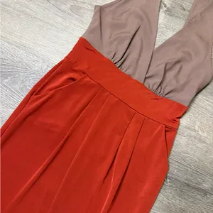 •LULU’S• ORANGE & TAN DRESS thumbnail 4