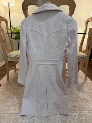 Banana Republic pink cotton trench coat thumbnail 3