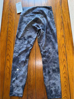 Lululemon Wunder Train High Rise 25” Diamond Dye Grey Size 8 NWT thumbnail 3