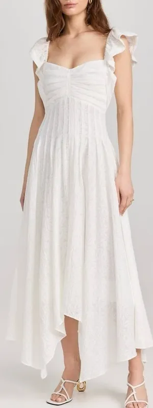 NWOT Ramy Brook Bria White Maxi Dress sz 2 thumbnail 1