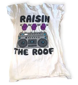 DONATED Y2k Vintage baby tee raisin the roof thumbnail 1