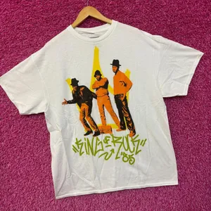 Run DMC 1985 King of Rock Album Art Hip Hop Group Tee XL thumbnail 3